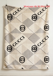 Gucci Geometric GG Monogram Flannel Blanket Minimalist Beige Wall Decor throw blankets IMG_2598
